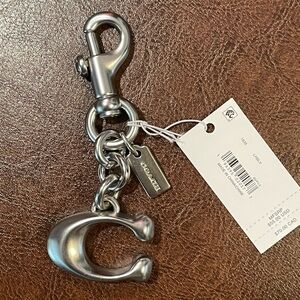 Coach Silver C Charm